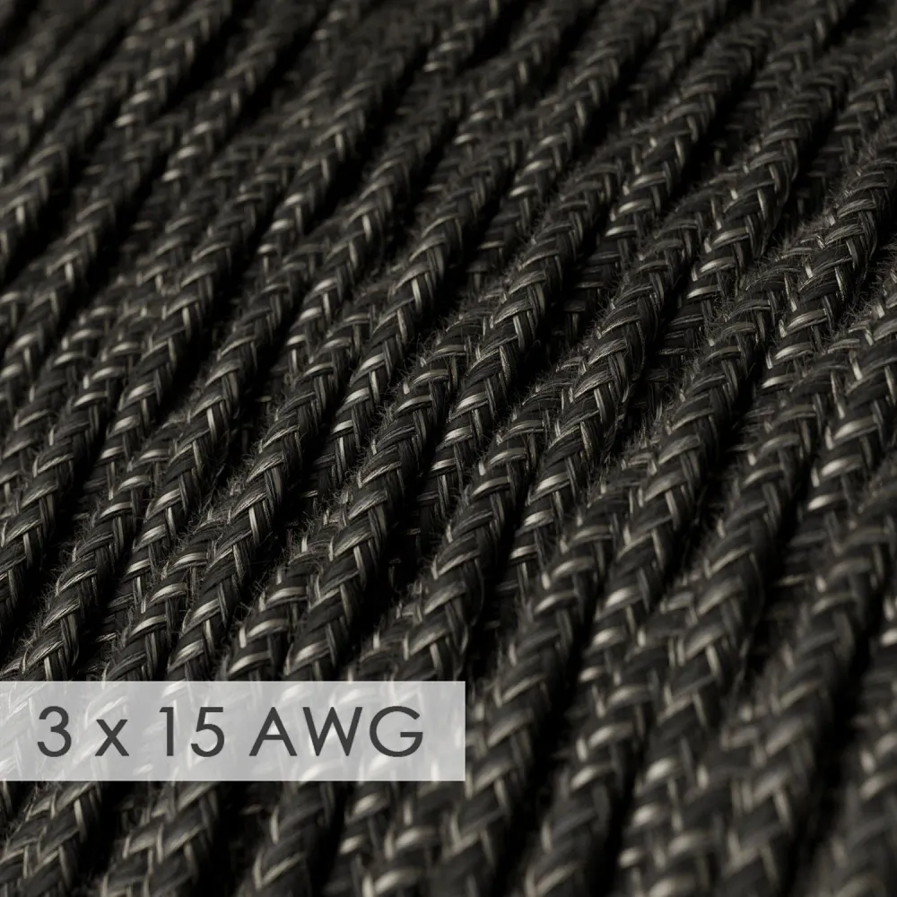 Rallonge - Lin torsadé anthracite TN03 - 15/3 AWG