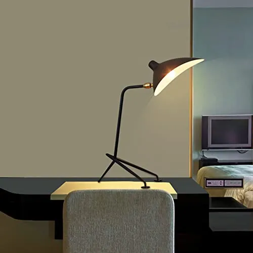 Refoiner Lampe de bureau à gradation Lampes de table nordiques SERGE MOUILLE à côté de la lampe pour étude chambre salon d...
