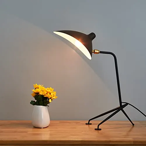 Refoiner Lampe de bureau à gradation Lampes de table nordiques SERGE MOUILLE à côté de la lampe pour étude chambre salon d...