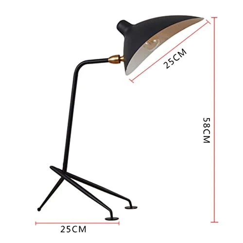 Refoiner Lampe de bureau à gradation Lampes de table nordiques SERGE MOUILLE à côté de la lampe pour étude chambre salon d...