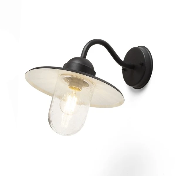 Applique murale extérieure Rendl BEACON 1 x E27 15W noire