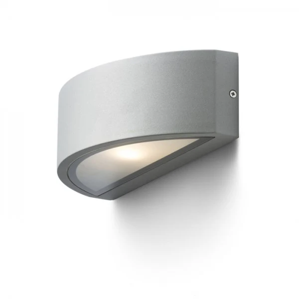 Applique murale extérieure Rendl LESA 1 x E27 15W gris argenté Silver