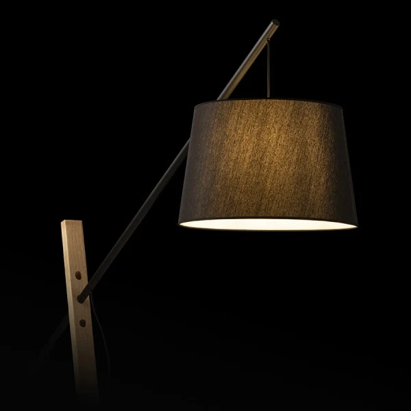 Lampadaire Rendl Dante 1L E27 noir