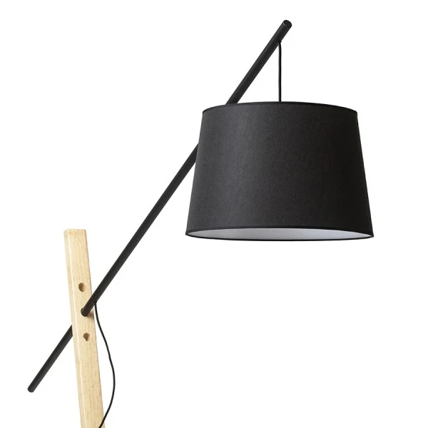 Lampadaire Rendl Dante 1L E27 noir