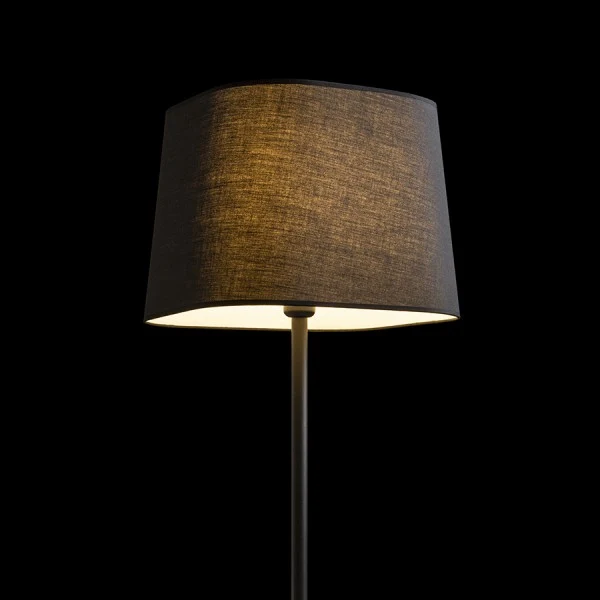 Lampadaire Rendl Perth 1L E27 noir/beige Black