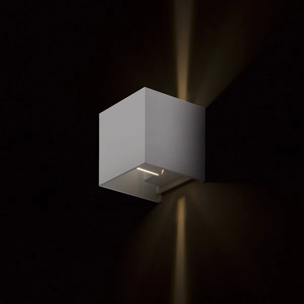 Projecteur mural extérieur Rendl TITO 2 x LED W 1800K blanc