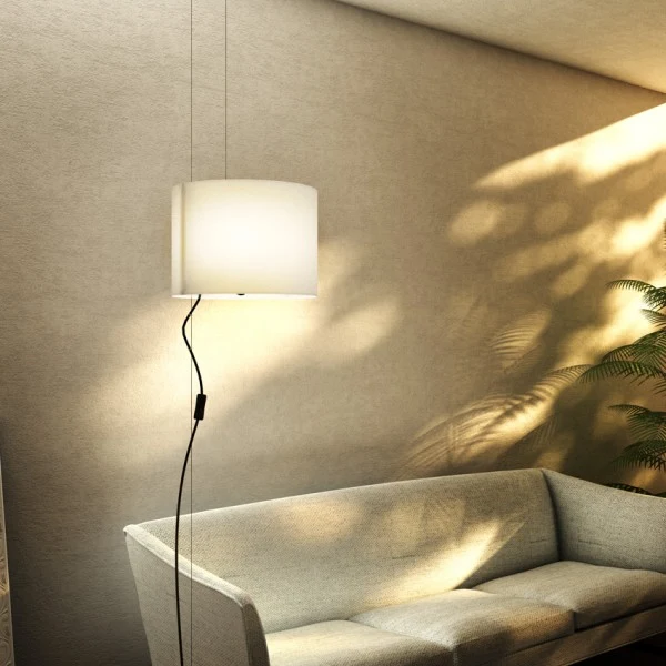 Suspension Rendl BROADWAY 1 x E27 15W blanche