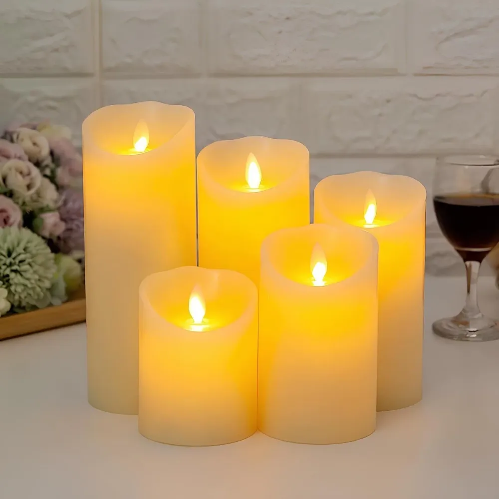Bougies piliers LED à effet de flamme vacillante RetrosNJerseys