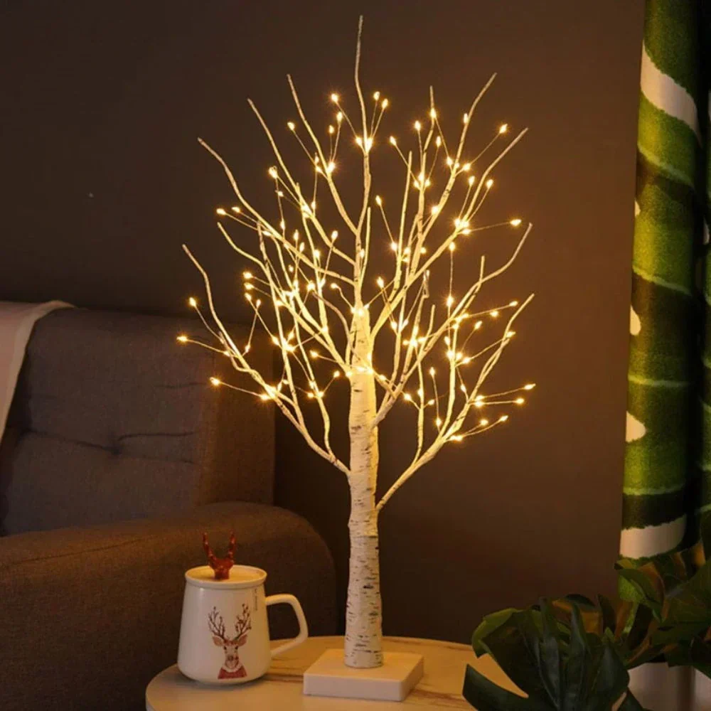 Lampe de table LED décorative en forme d'arbre de bouleau RetrosNJerseys
