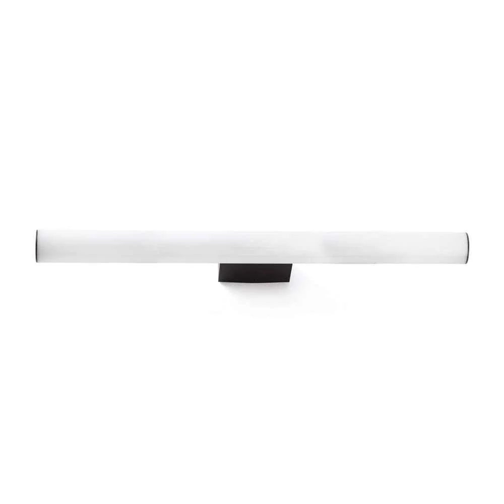 Réglette applique murale salle de bain VOLGA 600 noire