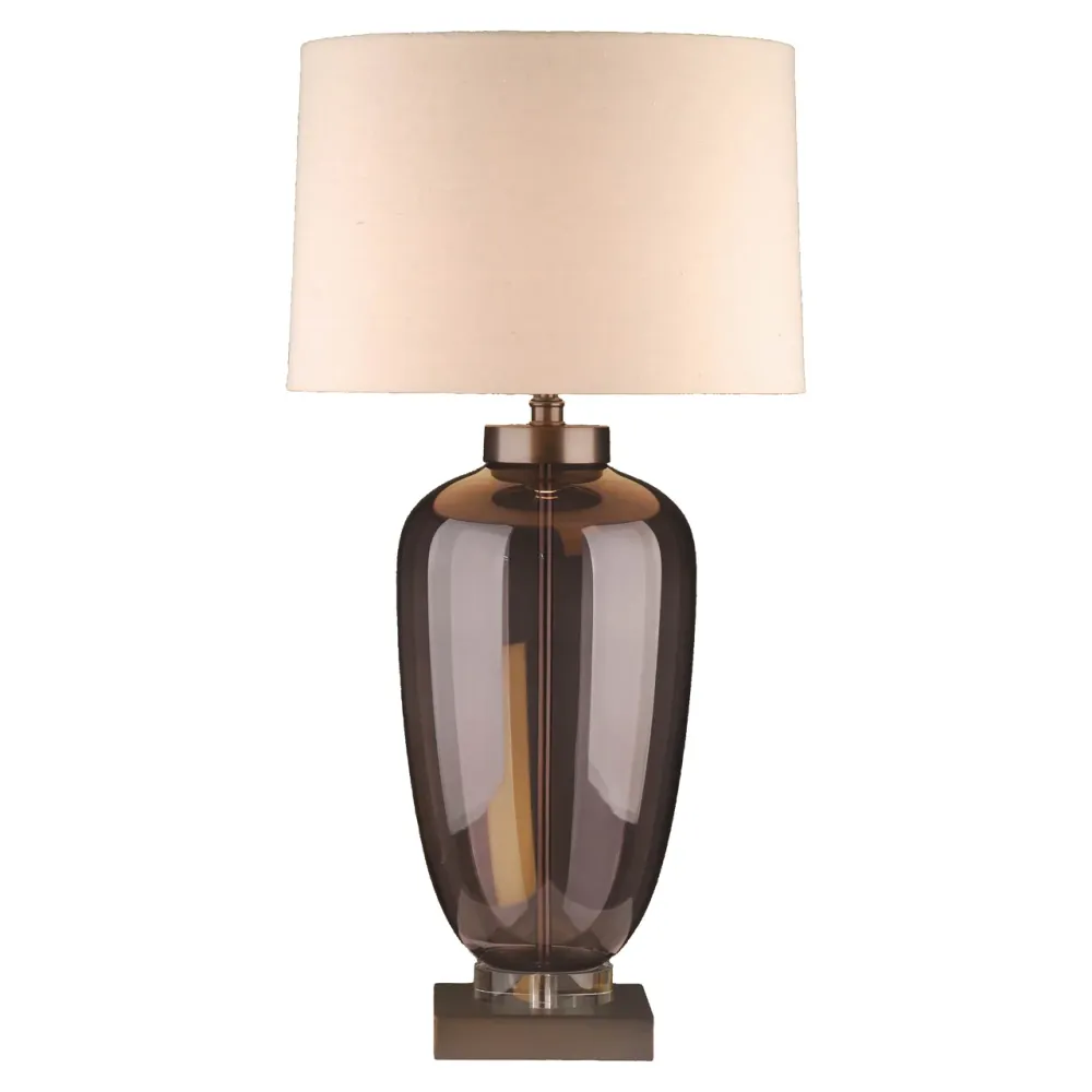 Richmond Interiors Lampe De Table Monsoe | Gris Fumé