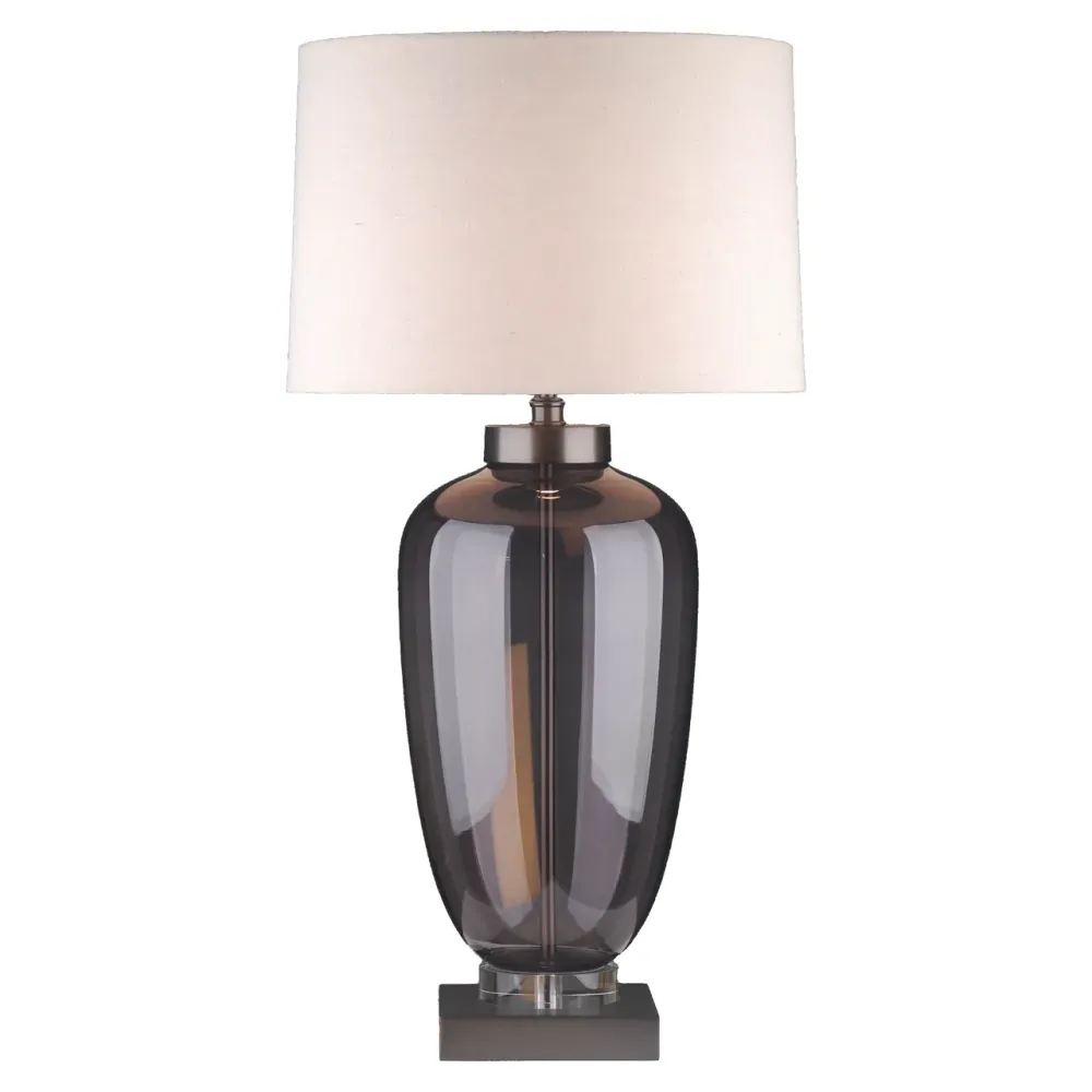 Richmond Interiors Lampe De Table Monsoe | Gris Fumé