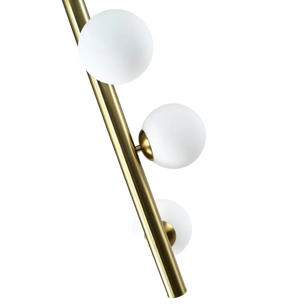 Richmond Interiors Plafonnier Suspension Elorie avec Boules | Laiton Ancien