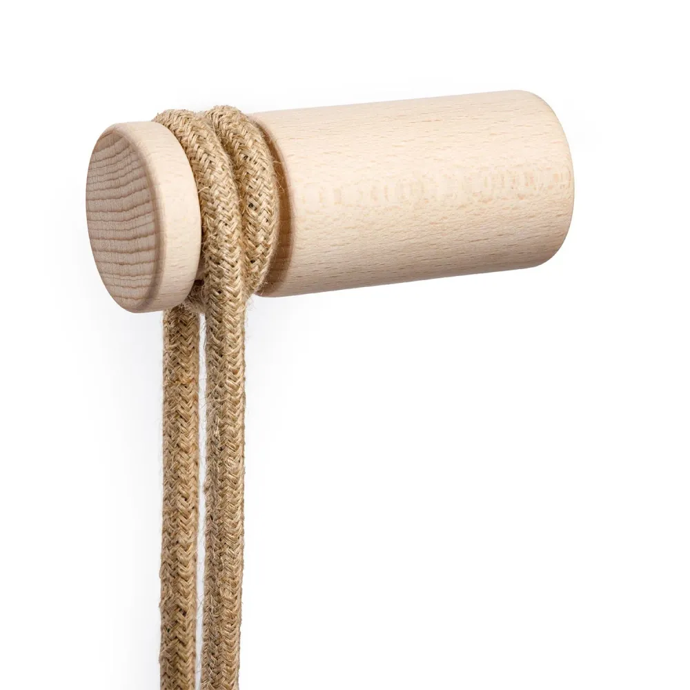 Rolé, passe-câble en bois, fixation murale pour suspension - Neutre