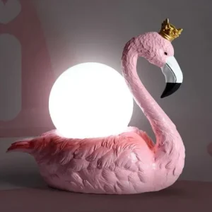 Lampe Flamant Rose Led Royaume Flamant Rose