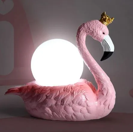 Lampe Flamant Rose Led Royaume Flamant Rose