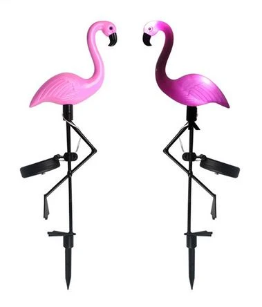 Lampe Solaire Flamant Rose Jardin Royaume Flamant Rose