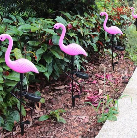 Lampe Solaire Flamant Rose Jardin Royaume Flamant Rose