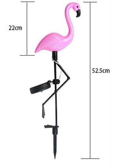 Lampe Solaire Flamant Rose Jardin Royaume Flamant Rose