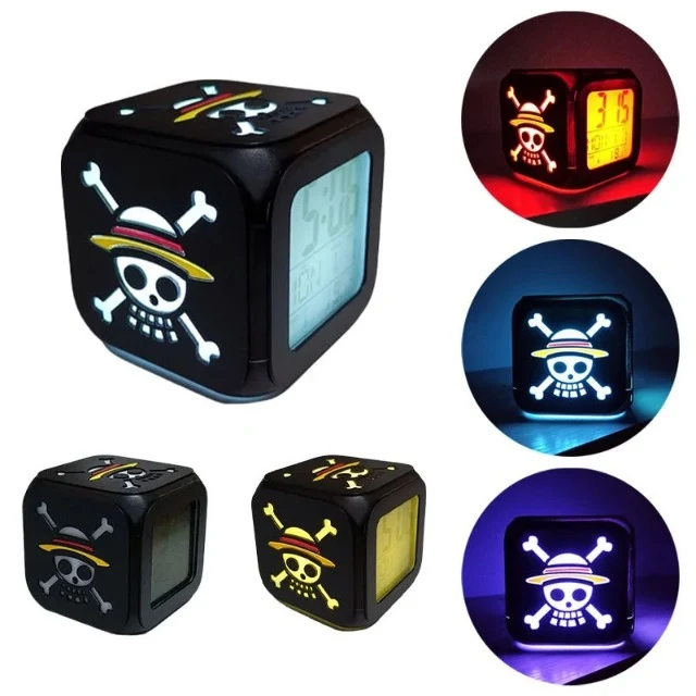 Réveil One Piece Lumineux Jolly Roger