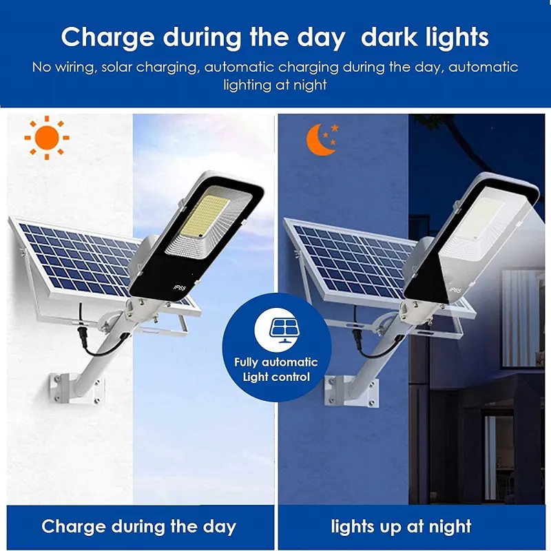 Réverbère Solaire LED 200W avec Télécommande