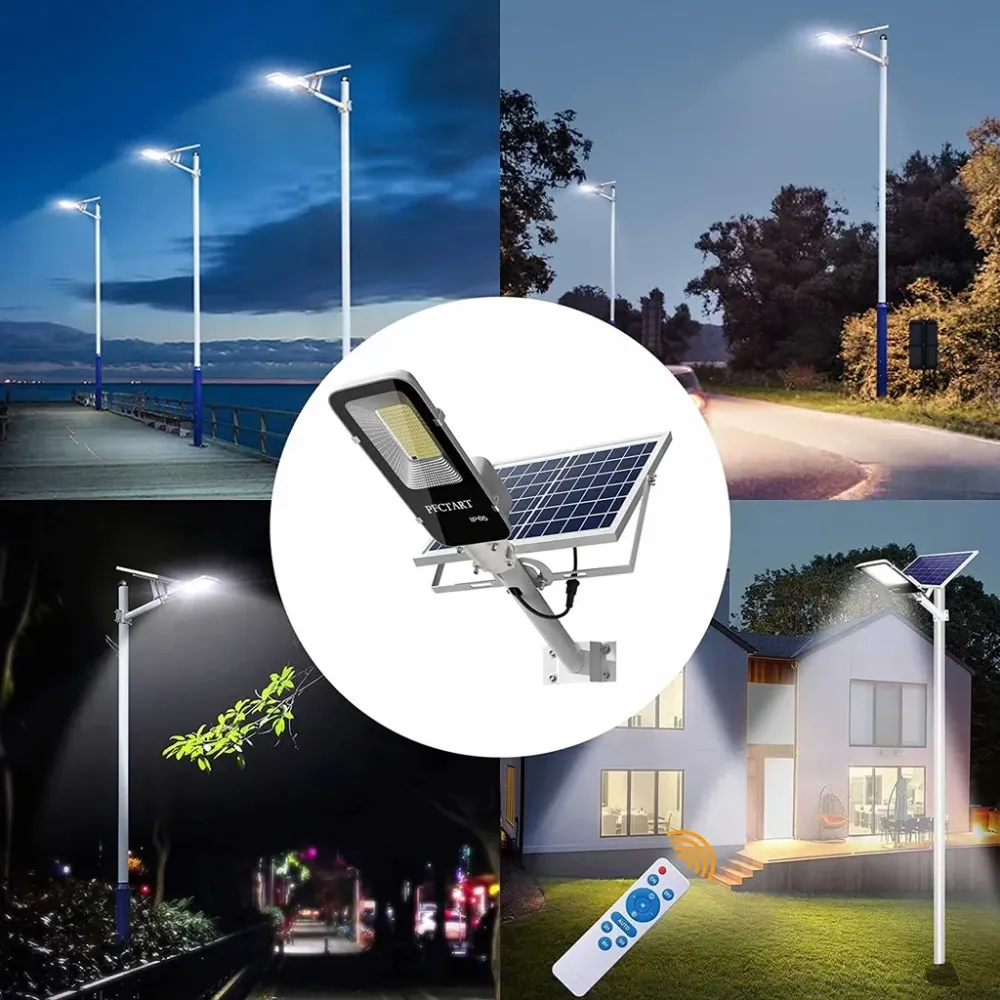 Réverbère Solaire LED 200W avec Télécommande