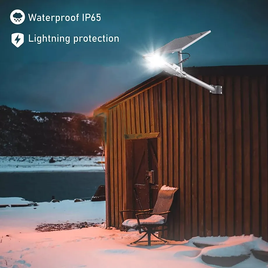 Réverbère Solaire LED 200W avec Télécommande