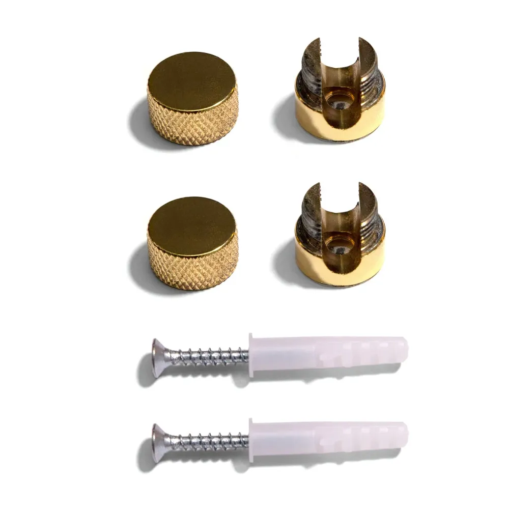 Sarè - Fixation murale, passe-câble en métal pour câble textile - Laiton