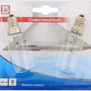 SCANPART Lampe de hotte E14 40W 2 pack (114000041)