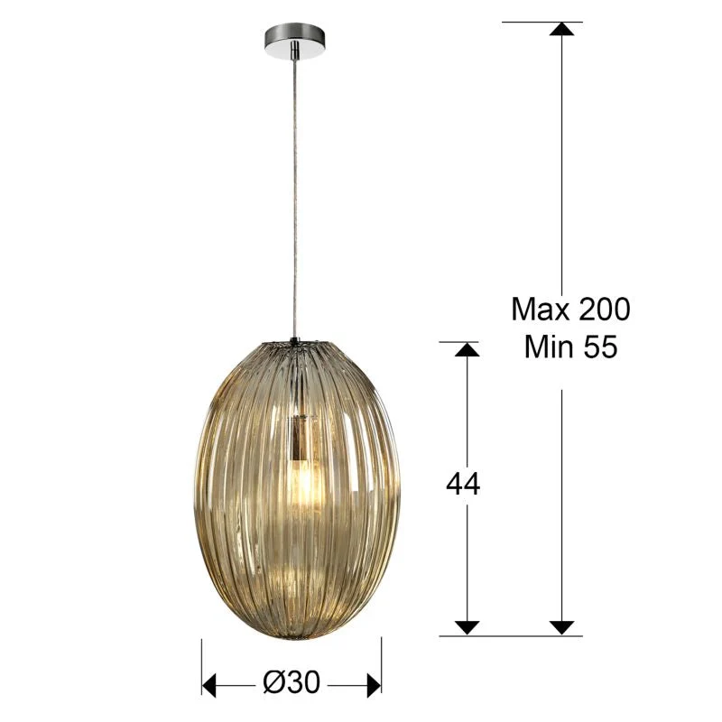 Lampe à suspension Schuller OVILA 1L D 30cm, E27