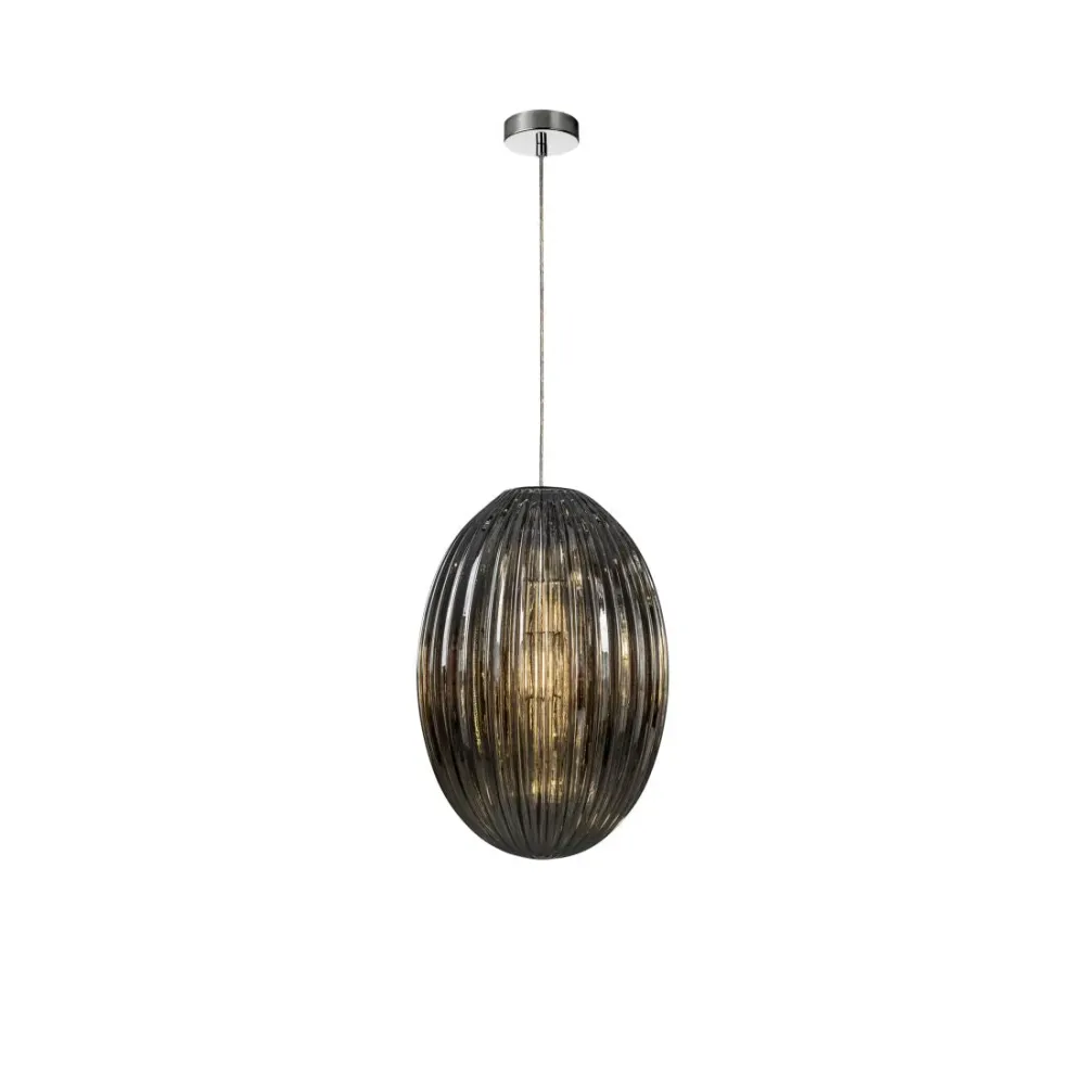Lampe à suspension Schuller OVILA 1L D 30cm, fumée E27