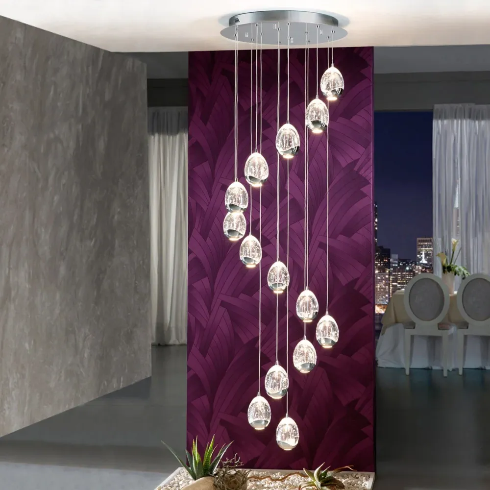 Lustre Schuller ROCIO 14L D 50cm chromé