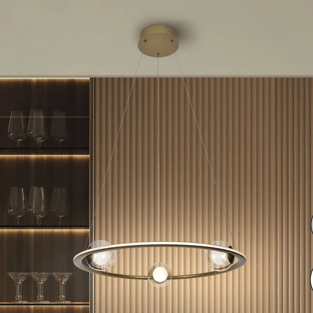 Lustre Schuller Tirsa 1L D 60cm, bronze