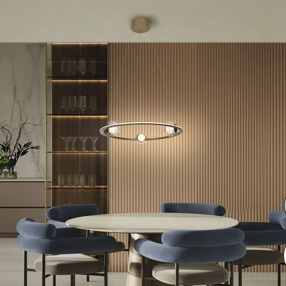 Lustre Schuller Tirsa 1L D 60cm, bronze
