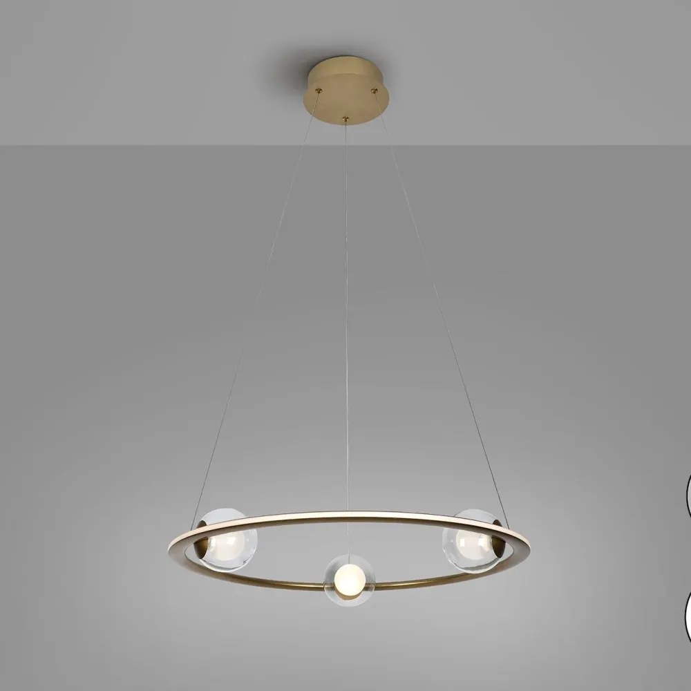 Lustre Schuller Tirsa 1L D 60cm, bronze