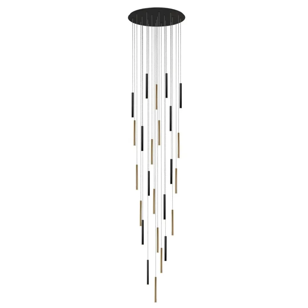 Lustre Schuller VARAS 25L D 90cm or/noir