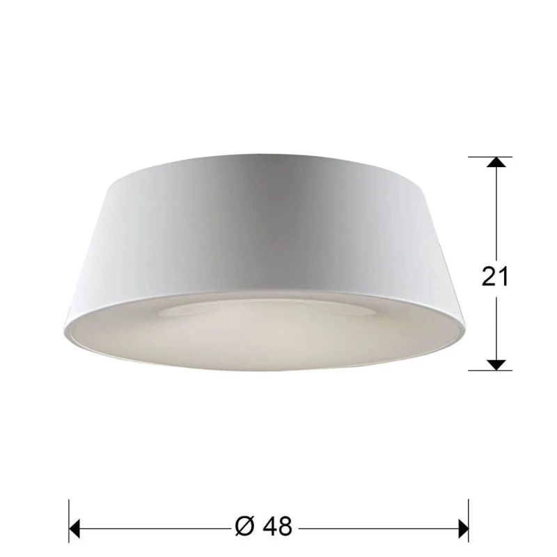 Plafonnier encastré Schuller ZONE 4L D 48cm, E27