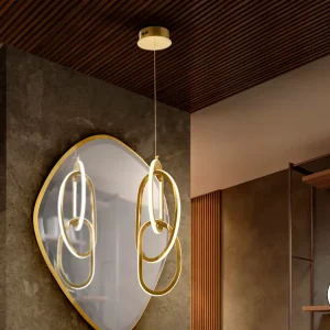 Schuller NEXO 3-Light Pendant Ceiling Lamp Gold 532464