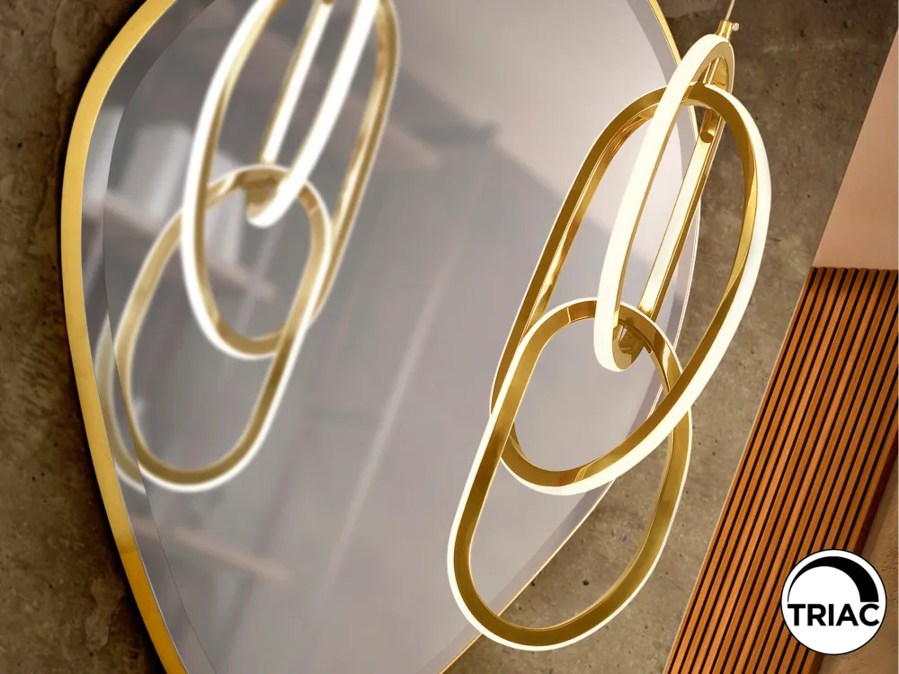 Schuller NEXO 3-Light Pendant Ceiling Lamp Gold 532464