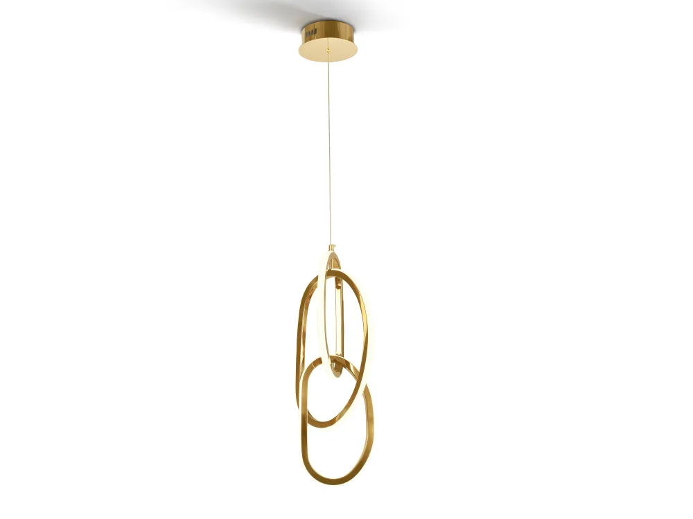 Schuller NEXO 3-Light Pendant Ceiling Lamp Gold 532464