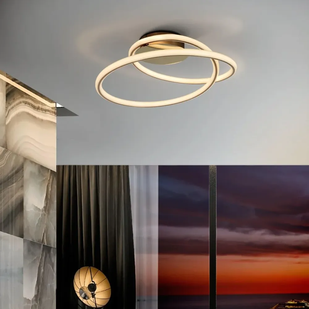 Schuller Tube ceiling light gold 138505