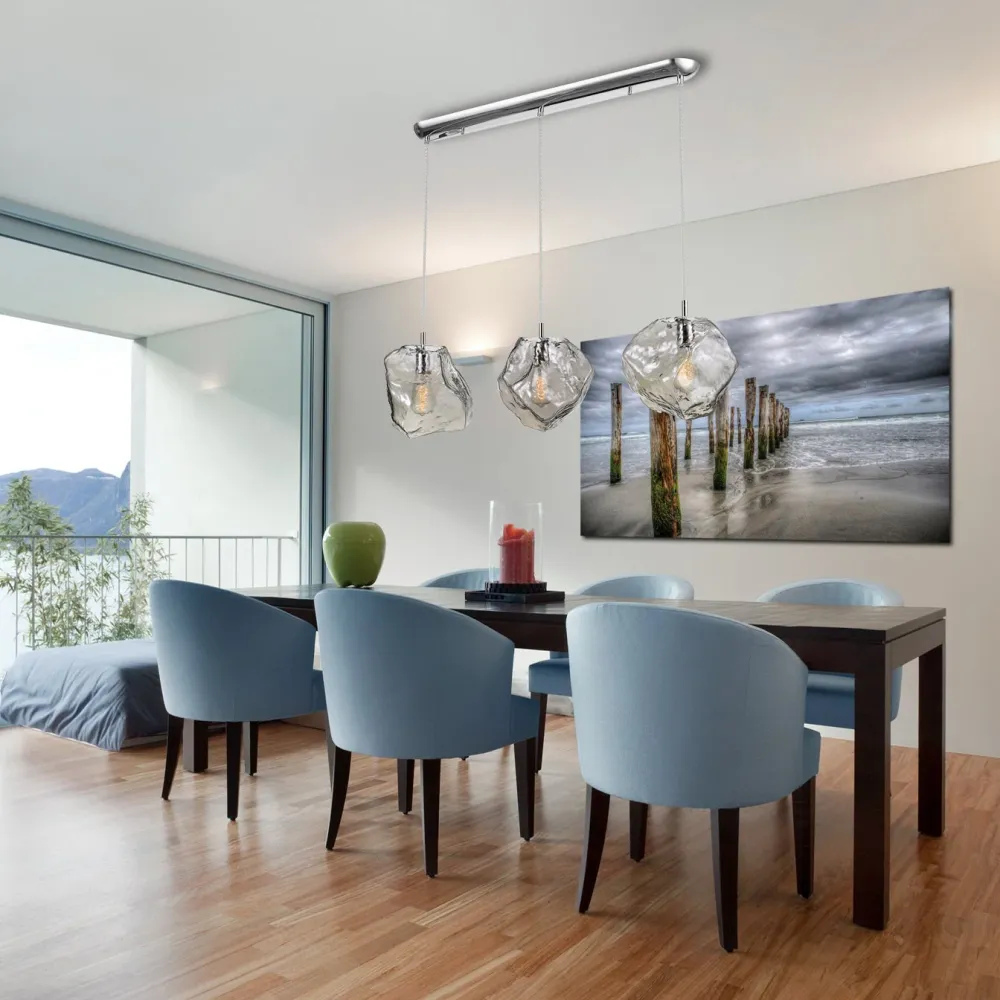 Suspension linéaire Schuller PETRA 3L L 100 cm, chromée