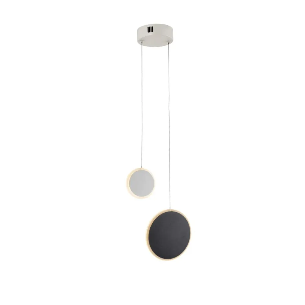 Suspension Schuller DUO 2L, blanc/noir