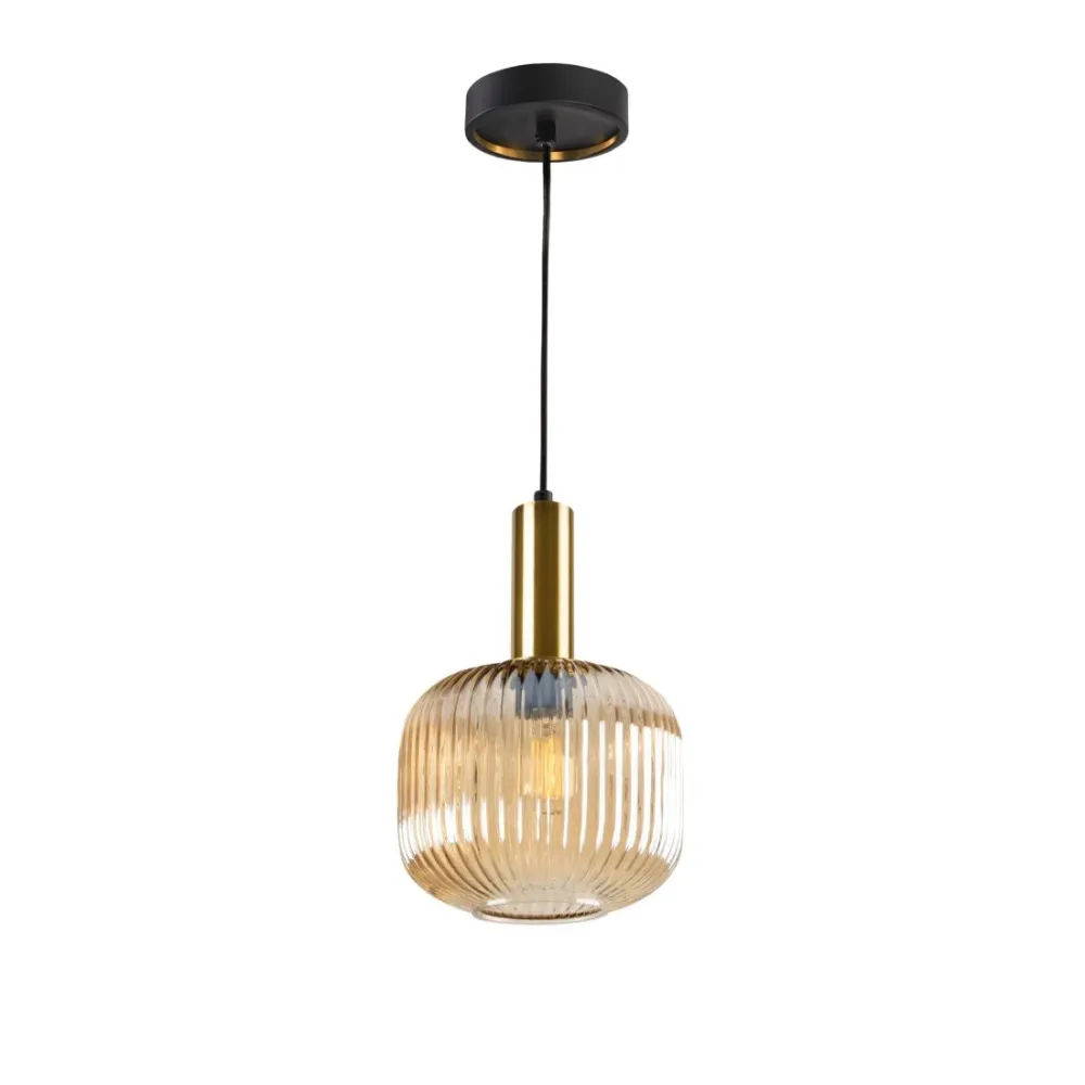 Suspension Schuller NORMA 1L D 20cm, ambre E27