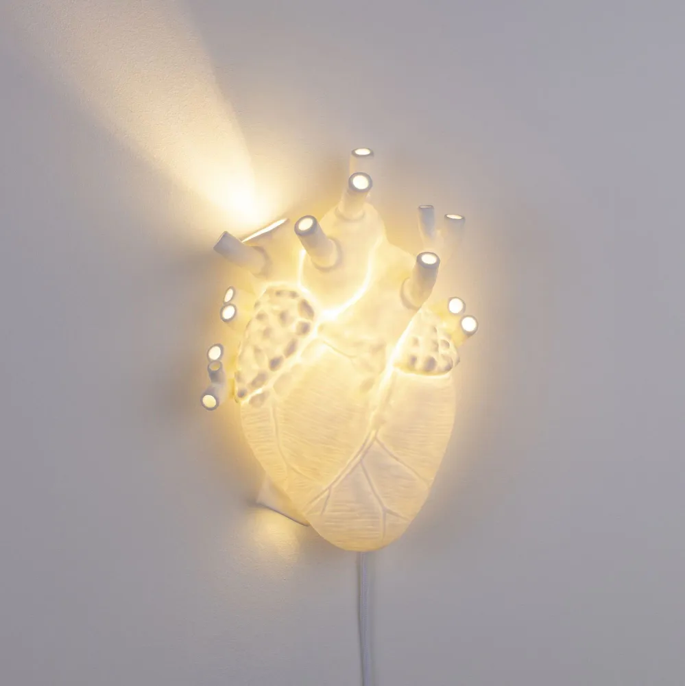 Lampe Applique murale coeur Love Bloom de Marcantonio - Seletti