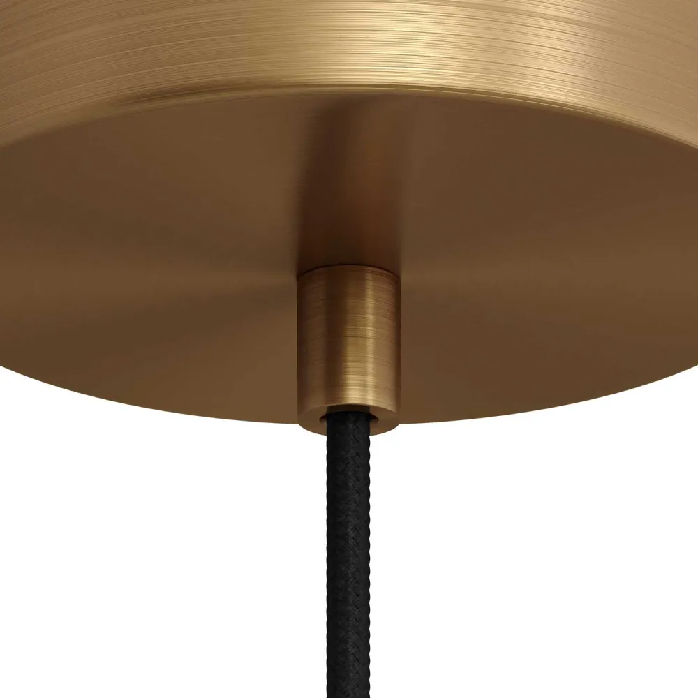 Serre-câble cylindrique en métal complet avec tige, écrou et rondelle - Bronze satiné