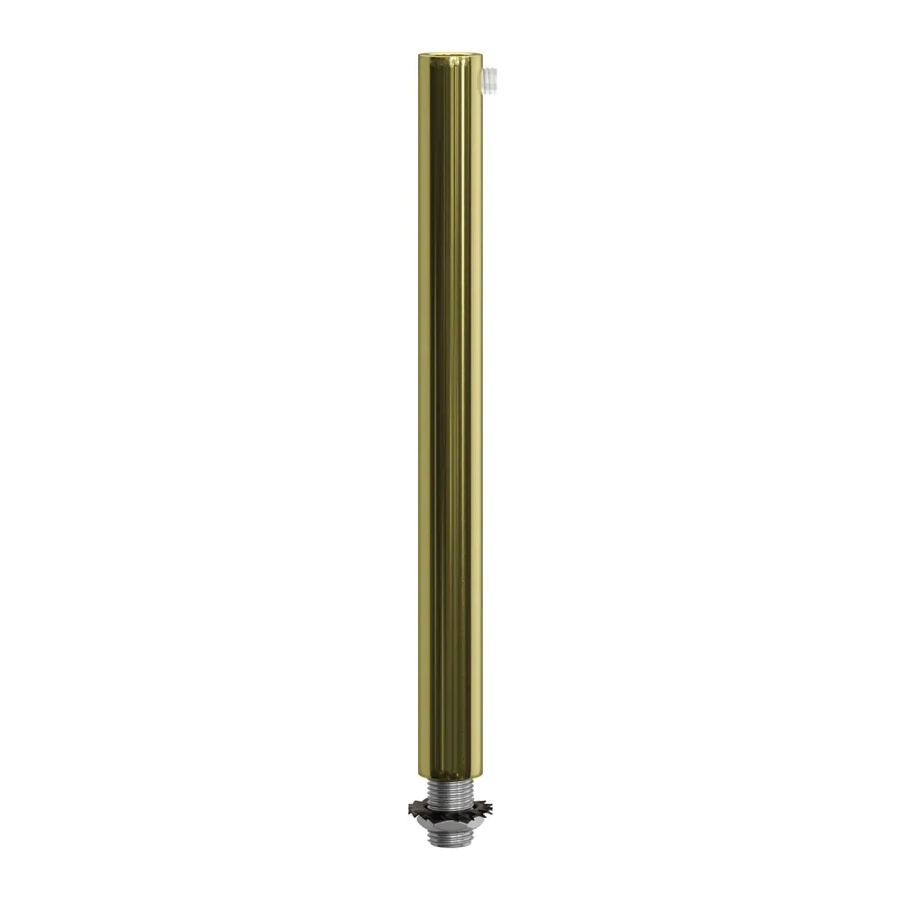 Serre-câble cylindrique en métal longueur 15 cm complet de tige, écrou et rondelle - Laiton