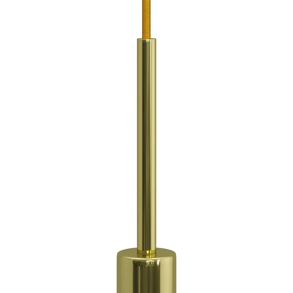Serre-câble cylindrique en métal longueur 15 cm complet de tige, écrou et rondelle - Laiton