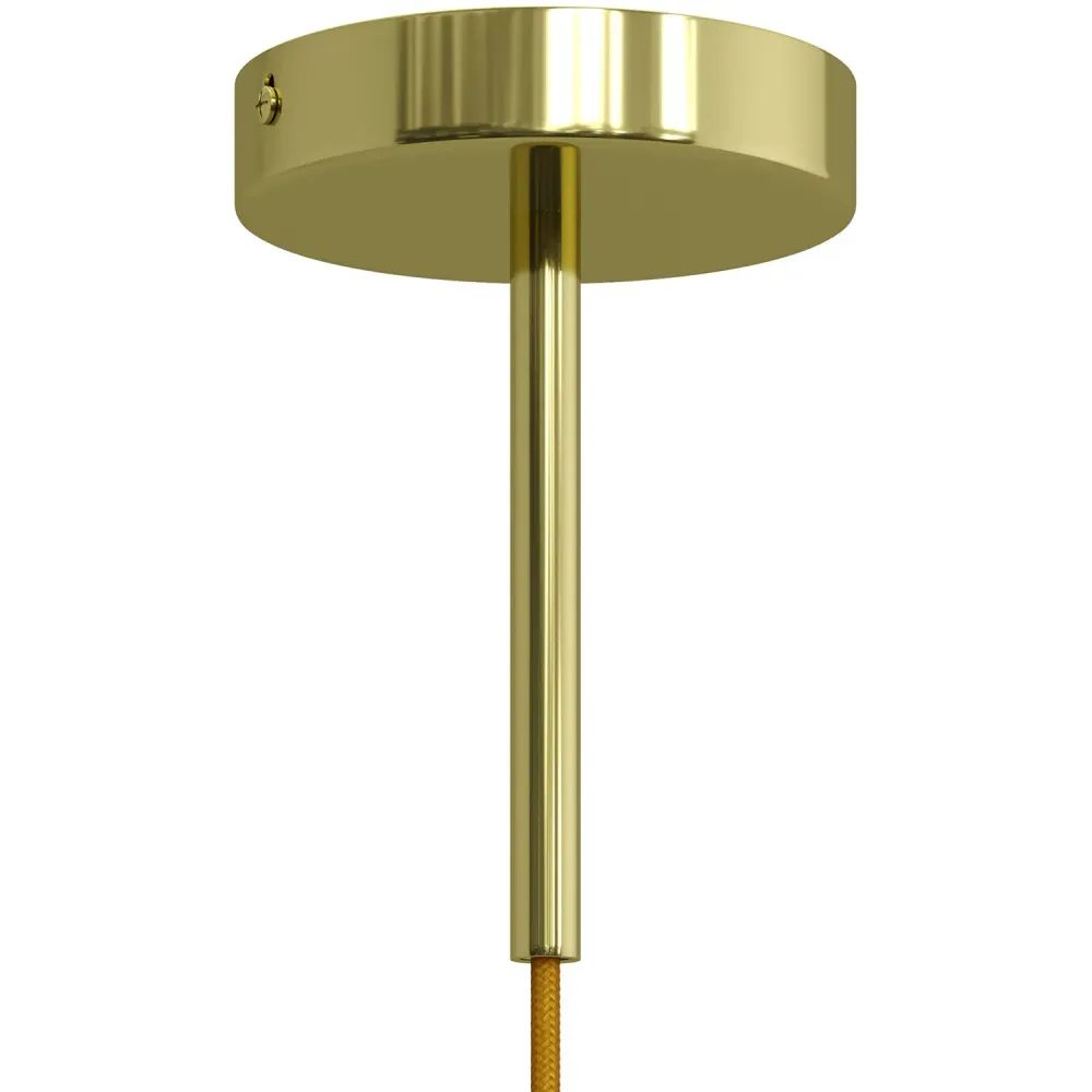 Serre-câble cylindrique en métal longueur 15 cm complet de tige, écrou et rondelle - Laiton