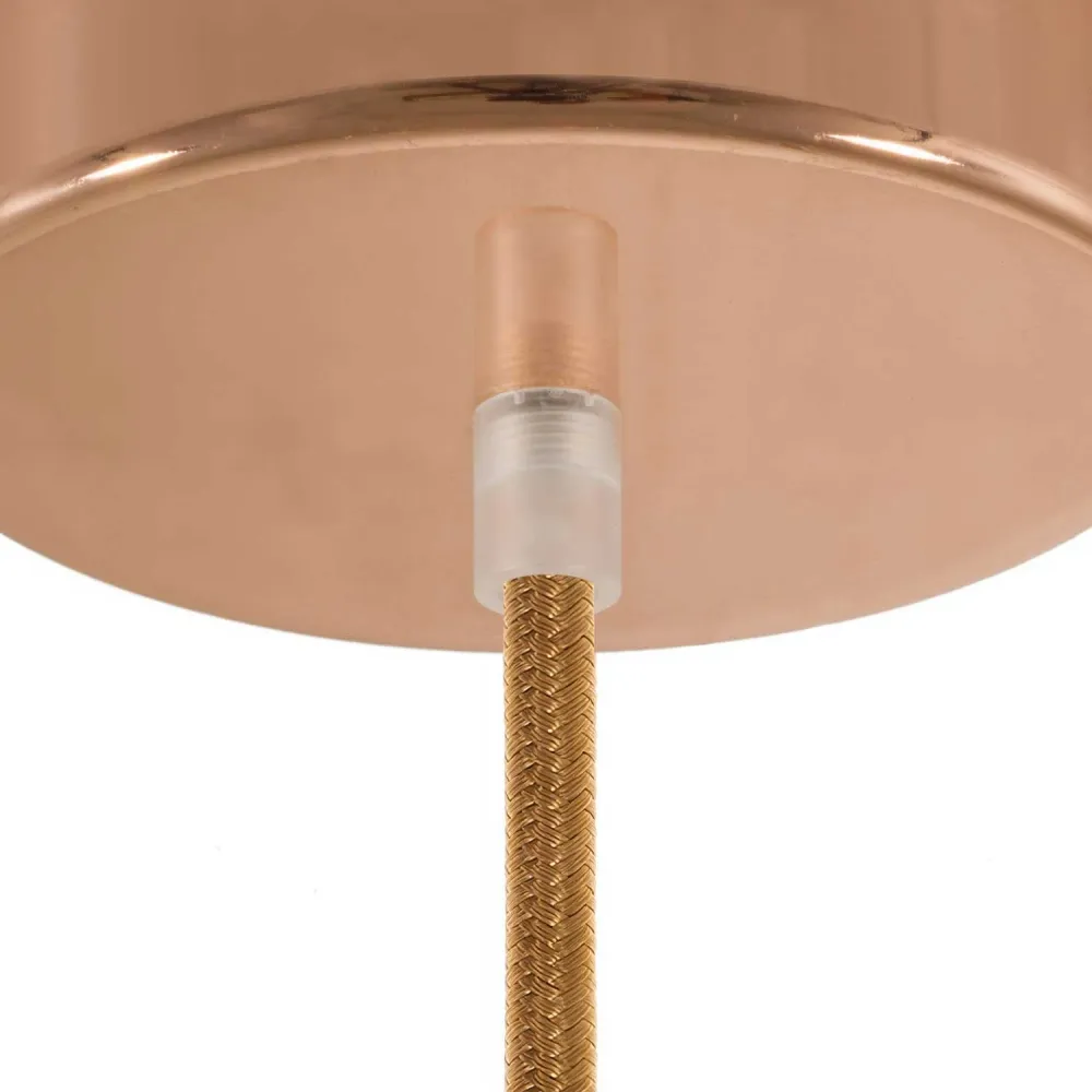 Serre-câble cylindrique en plastique complet de tige, écrou et rondelle - Transparent